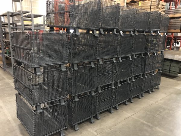 Collapsible Wire Baskets | Alliance Pallet Rack